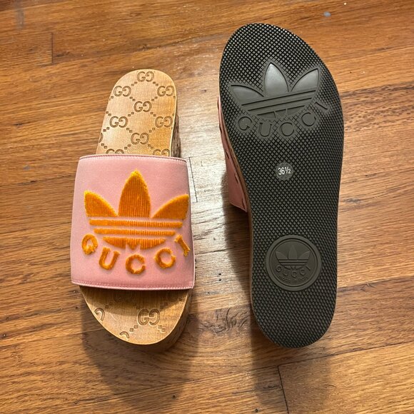 Gucci x Adidas Platforms/Clogs - Picture 3 of 6